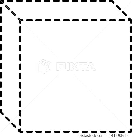 Dashed line geometric Dashed line geometric 141598614