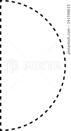 Dashed line geometric 141598615