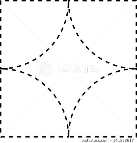 Dashed line geometric Dashed line geometric 141598617