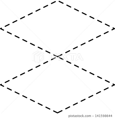 Dashed line geometric Dashed line geometric 141598644