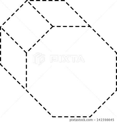 Dashed line geometric Dashed line geometric 141598645
