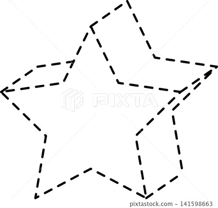 Dashed line geometric Dashed line geometric 141598663