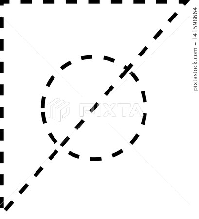 Dashed line geometric 141598664