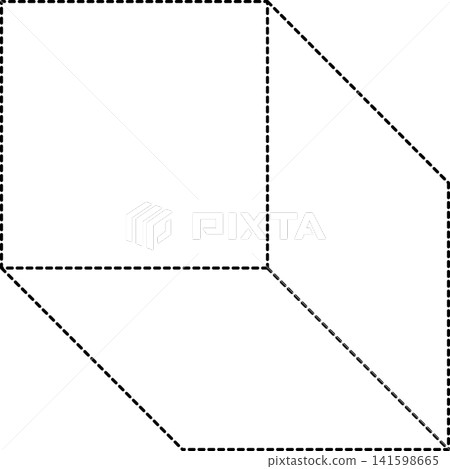 Dashed line geometric Dashed line geometric 141598665