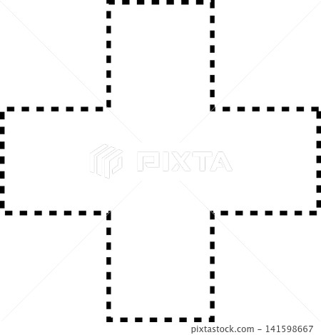 Dashed line geometric Dashed line geometric 141598667