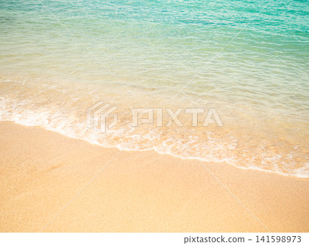 Summer background sea blue with sand beach at coast island scene mockup water nature travel vacation holidays tropical, mockup ocean ecosystem energy change environment, backdrop product cosmetic. Summer background sea blue with sand beach at coast island scene mockup water nature travel vacation holidays tropical, mockup ocean ecosystem energy change environment, backdrop product cosmetic. 141598973