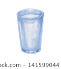 A clear glass filled with liquid 141599044