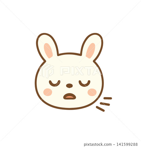cute rabbit is sighing cute rabbit is sighing 141599288