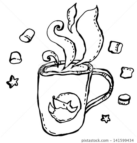 Cup with a little fox Cup with a little fox 141599434