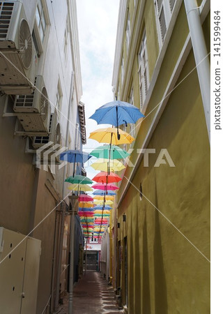 庫拉索首府威廉斯塔德的城市景觀。 庫拉索首府威廉斯塔德的城市景觀。 141599484