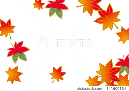 Autumn leaves watercolor background illustration Autumn leaves watercolor background illustration 141600184