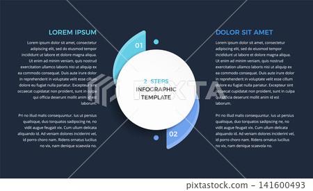 Two Steps Infographic Template Two Steps Infographic Template 141600493