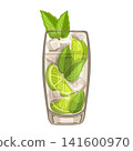 Vector illustration of Cocktail Mojito 141600970