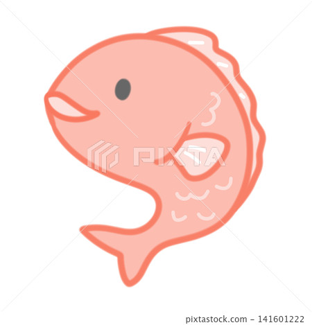 Simple New Year's icon material: Sea bream Simple New Year's icon material: Sea bream 141601222