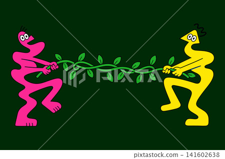 Tug of War with a Vine Tug of War with a Vine 141602638