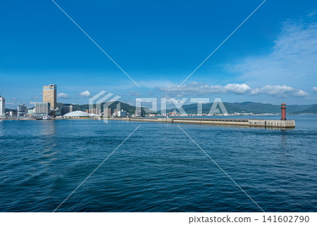View from the sea within Takamatsu Port, Kagawa Prefecture View from the sea within Takamatsu Port, Kagawa Prefecture 141602790