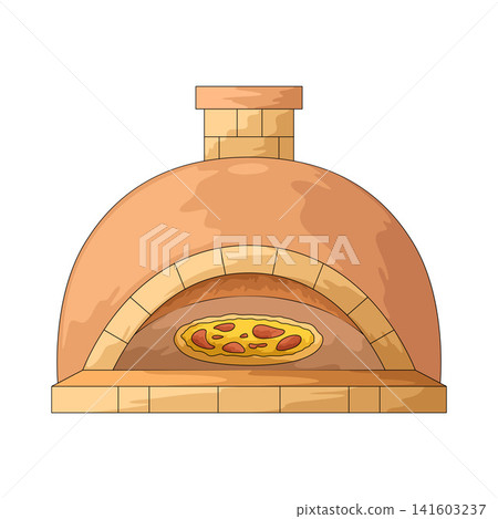 Illustration of Pizza Oven Illustration of Pizza Oven 141603237