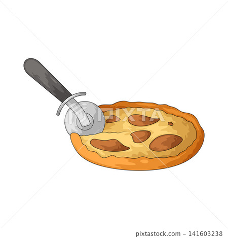 Illustration of Pizza Cutter Illustration of Pizza Cutter 141603238