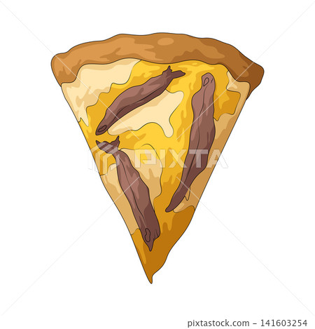 Illustration of Anchovy Pizza Illustration of Anchovy Pizza 141603254