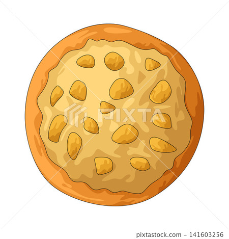 Illustration of Garlic Pizza Illustration of Garlic Pizza 141603256