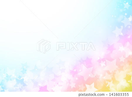 Rainbow colored starry background Rainbow colored starry background 141603355