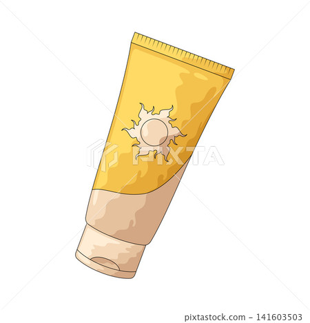 Illustration of Sunscreen Illustration of Sunscreen 141603503