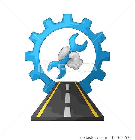 Illustration of Street Maintenance Illustration of Street Maintenance 141603575
