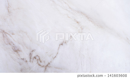 White marble surface with light brown veining pattern background White marble surface with light brown veining pattern background 141603608