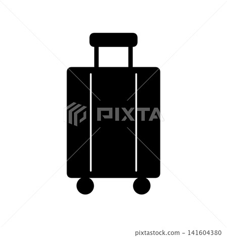 隨身行李箱圖示/旅行行李箱的象形圖 隨身行李箱圖示/旅行行李箱的象形圖 141604380