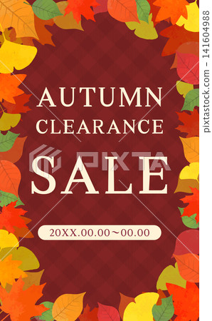 Autumn foliage autumn sale template 3_vertical Autumn foliage autumn sale template 3_vertical 141604988