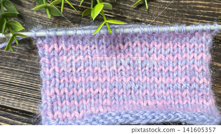 Colorful knitted fabric suitable for home decor, fashion or textile. pattern. Colorful knitted fabric suitable for home decor, fashion or textile. pattern. 141605357