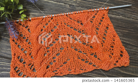Colorful knitted fabric suitable for home decor, fashion or textile. pattern. Colorful knitted fabric suitable for home decor, fashion or textile. pattern. 141605365