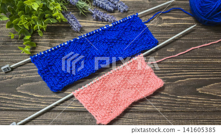 Colorful knitted fabric suitable for home decor, fashion or textile. pattern. Colorful knitted fabric suitable for home decor, fashion or textile. pattern. 141605385