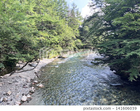 The banks of the Azusa River The banks of the Azusa River 141606039