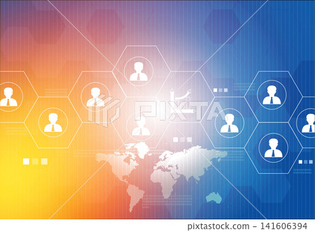 Global business network connections Global business network connections 141606394