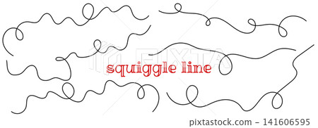 Wavy curve long with pattern squiggly line and continuous set cable. Squiggle isolated horizontal with bounce wave loop and decoration wiggle swirl. Graphic divider wiggly with connection loopy. Wavy curve long with pattern squiggly line and continuous set cable. Squiggle isolated horizontal with bounce wave loop and decoration wiggle swirl. Graphic divider wiggly with connection loopy. 141606595