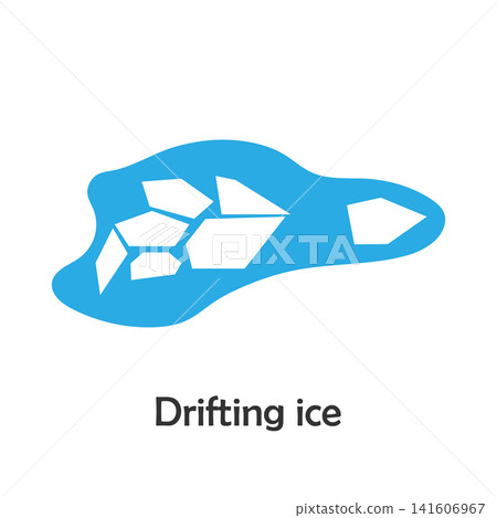 Drifting ice in cartoon style, spring card for kid, preschool activity for children, vector illustration Drifting ice in cartoon style, spring card for kid, preschool activity for children, vector illustration 141606967