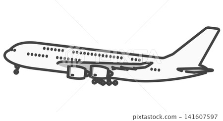 超大型客機起飛和降落的插圖;長途國際航班;航空圖片。 超大型客機起飛和降落的插圖;長途國際航班;航空圖片。 141607597