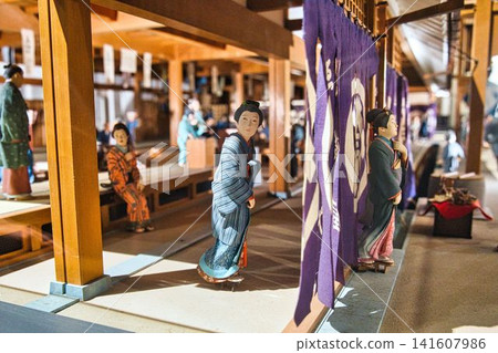 Edo period kimono shop Edo period kimono shop 141607986