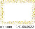 Luxurious gold paint splash frame background (white with copy space) 141608022