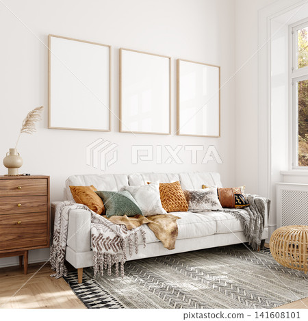 classic style wooden interior with empty frame classic style wooden interior with empty frame 141608101