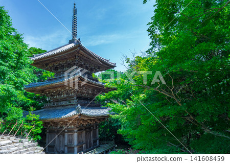 Sōkenji Temple, a three-story pagoda located on the site of Azuchi Castle in Ōmihachiman City, Shiga Prefecture. Sōkenji Temple, a three-story pagoda located on the site of Azuchi Castle in Ōmihachiman City, Shiga Prefecture. 141608459