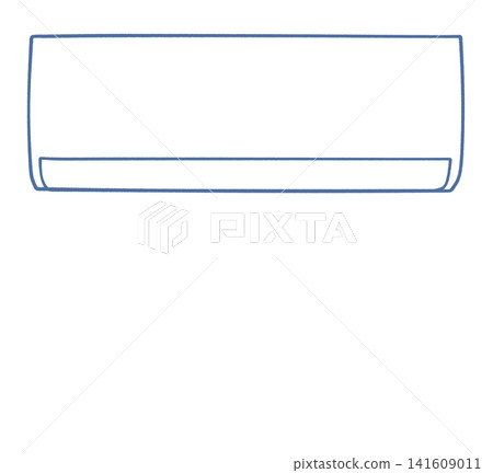 Illustration of a wall-mounted air conditioner Illustration of a wall-mounted air conditioner 141609011