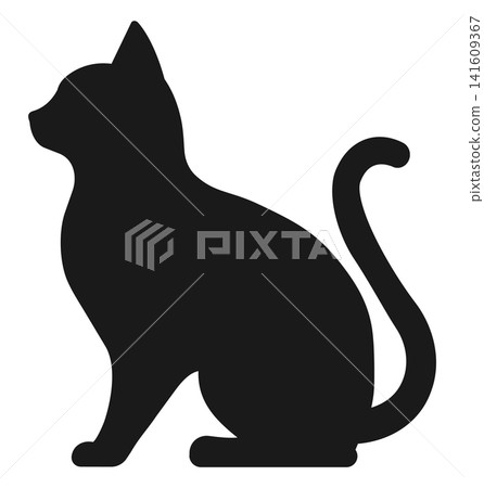 cute cat silhouette cute cat silhouette 141609367