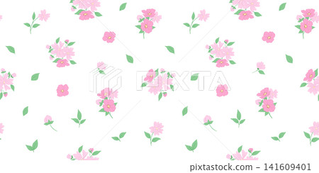 Cute seamless pattern with tiny flowers in soft blue tones. Dainty floral bouquets create sweet repeating design ideal for baby textiles, wallpaper, and spring decor. Cute seamless pattern with tiny flowers in soft blue tones. Dainty floral bouquets create sweet repeating design ideal for baby textiles, wallpaper, and spring decor. 141609401