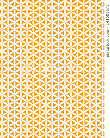 Orange Flower of Life background 141609673