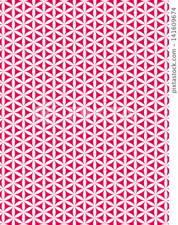 Pink Flower of Life background 141609674