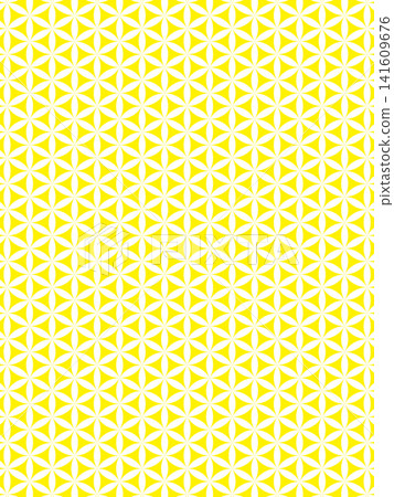 Yellow Flower of Life background 141609676