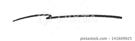A stylish, rough, handwritten black line - a simple, flowing decorative or underline element. A stylish, rough, handwritten black line - a simple, flowing decorative or underline element. 141609925