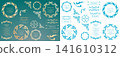 Luxury vintage style frame design set 141610312